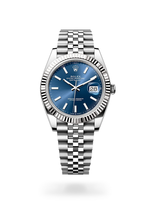 Rolex Datejust in White Rolesor - combination of Oystersteel and white gold, M126334-0002 - Michael Jones Jeweller