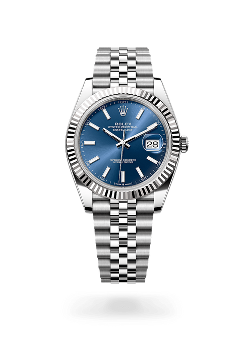 Rolex Datejust in White Rolesor - combination of Oystersteel and white gold, M126334-0002 - Michael Jones Jeweller