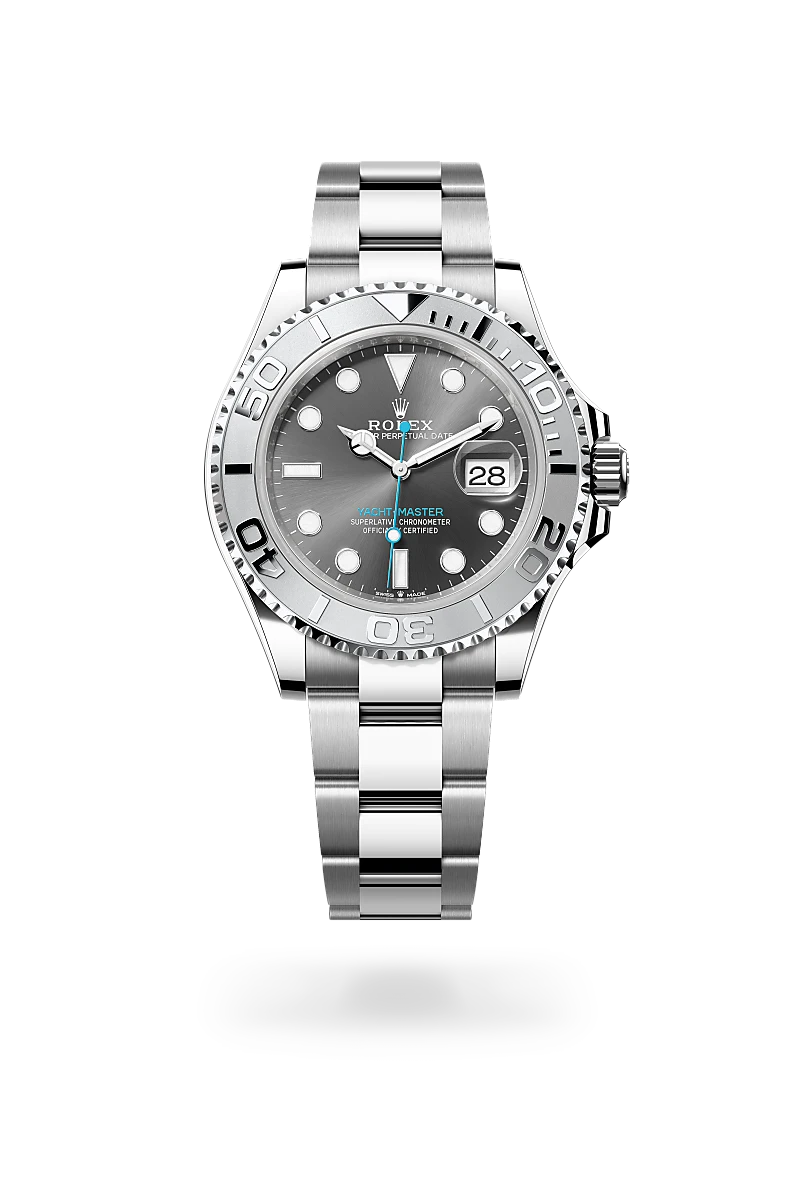 Rolex Yacht-Master in Rolesium - combination of Oystersteel and platinum, M126622-0001 - Michael Jones Jeweller