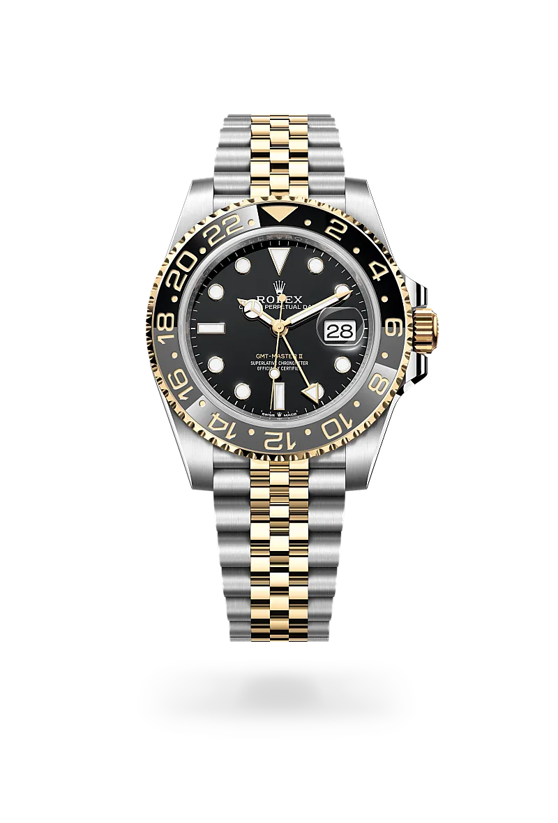 Rolex GMT-Master II in Yellow Rolesor - combination of Oystersteel and yellow gold, M126713GRNR-0001 - Michael Jones Jeweller