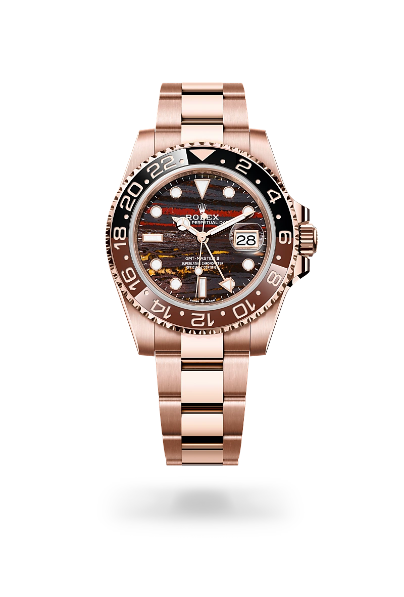 Rolex GMT-Master II in 18 ct Everose gold, M126715CHNR-0002 - Michael Jones Jeweller