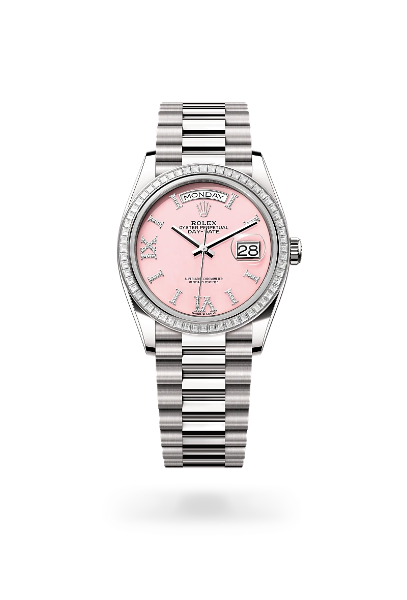 Rolex Day-Date in 18 ct white gold, M128399TBR-0009 - Michael Jones Jeweller