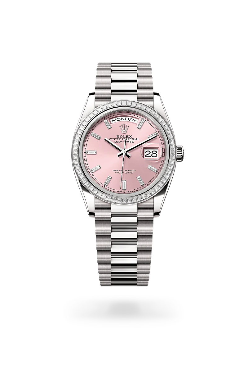 Rolex Day-Date in 18 ct white gold, M128399TBR-0029 - Michael Jones Jeweller