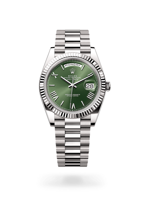 Rolex Day-Date in 18 ct white gold, M228239-0033 - Michael Jones Jeweller