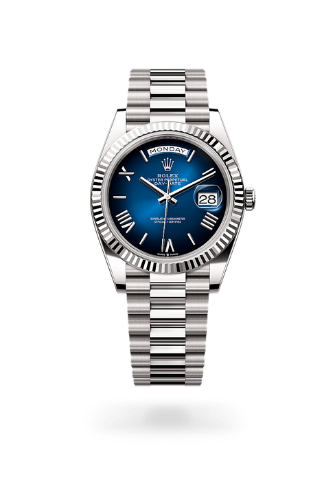 Rolex Day-Date in 18 ct white gold, M228239-0076 - Michael Jones Jeweller