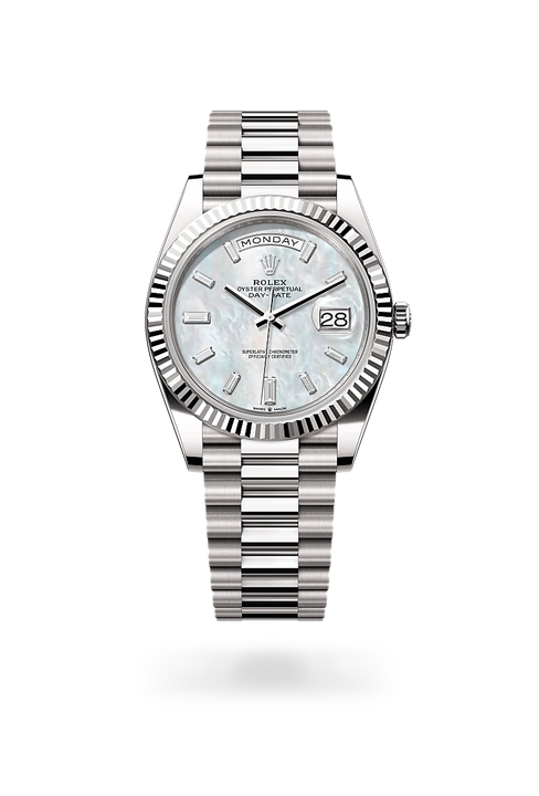 Rolex Day-Date in 18 ct white gold, M228239-0078 - Michael Jones Jeweller