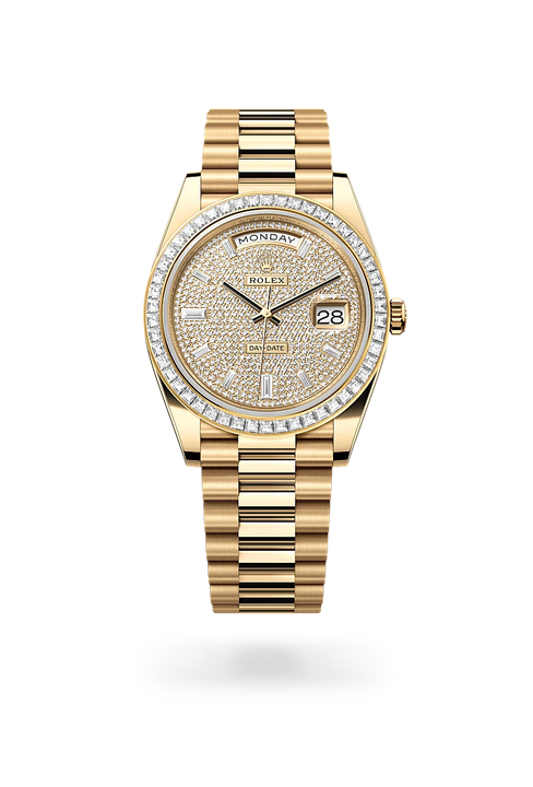 Rolex Day-Date in 18 ct yellow gold, M228398TBR-0036 - Michael Jones Jeweller