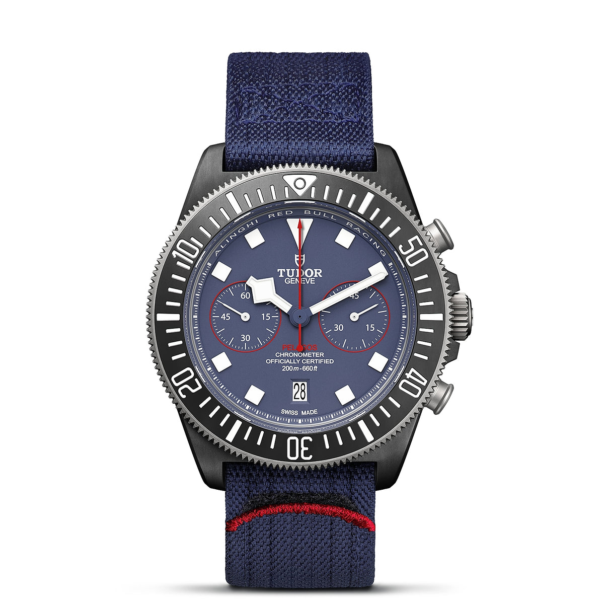 TUDOR Pelagos FXD Chrono "Alinghi Red Bull Racing Edition" 43mm Carbon Automatic Watch M25807KN-0001 - Michael Jones Jeweller