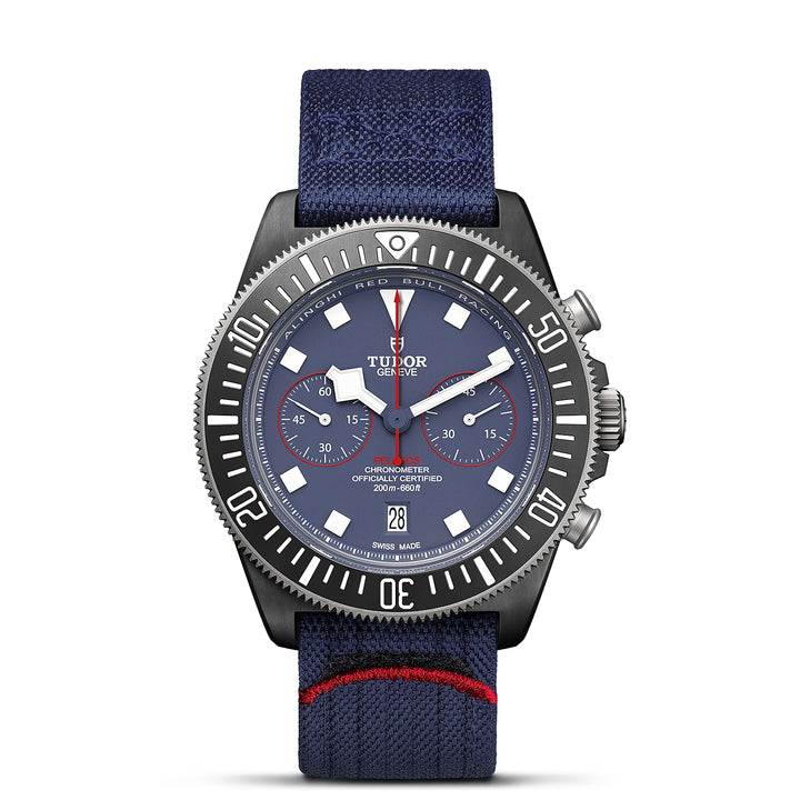 TUDOR Pelagos FXD Chrono "Alinghi Red Bull Racing Edition" 43mm Carbon Automatic Watch M25807KN-0001 - Michael Jones Jeweller