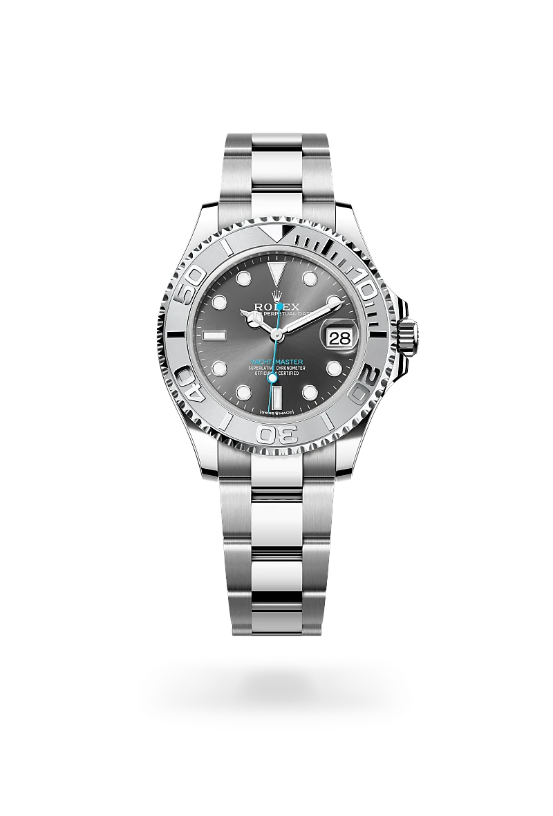 Rolex Yacht-Master in Rolesium - combination of Oystersteel and platinum, M268622-0002 - Michael Jones Jeweller