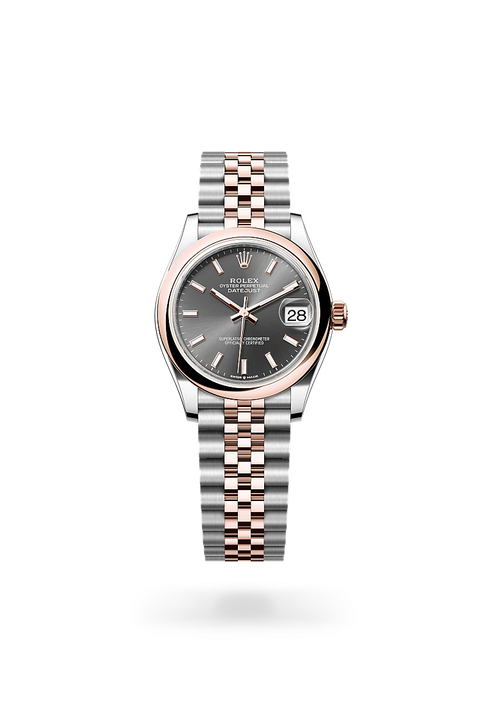 Rolex Datejust in Everose Rolesor - combination of Oystersteel and Everose gold, M278241-0018 - Michael Jones Jeweller