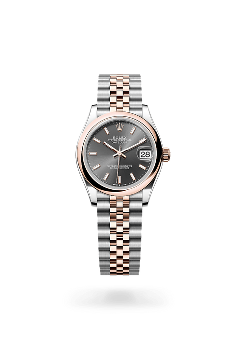 Rolex Datejust in Everose Rolesor - combination of Oystersteel and Everose gold, M278241-0018 - Michael Jones Jeweller