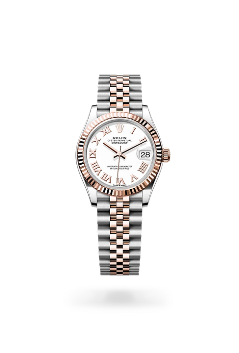 Rolex Datejust in Everose Rolesor - combination of Oystersteel and Everose gold, M278271-0002 - Michael Jones Jeweller