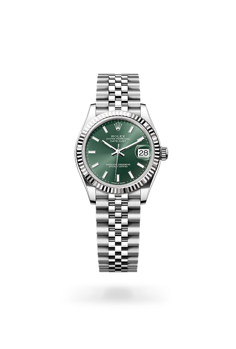 Rolex Datejust in White Rolesor - combination of Oystersteel and white gold, M278274-0018 - Michael Jones Jeweller