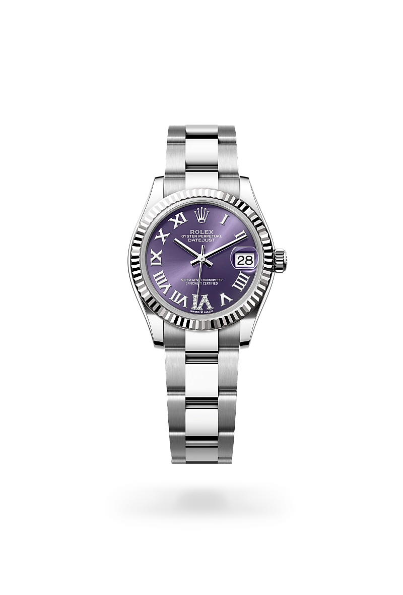 Rolex Datejust in White Rolesor - combination of Oystersteel and white gold, M278274-0025 - Michael Jones Jeweller