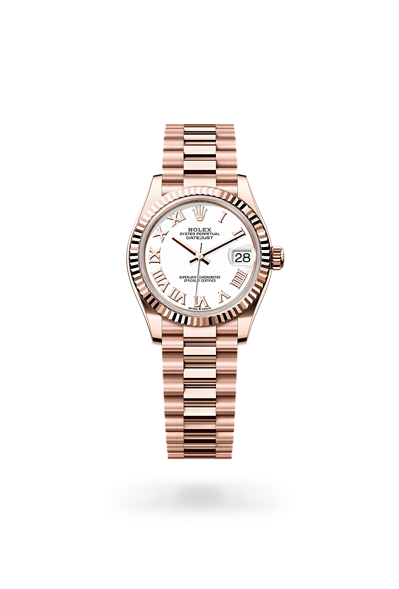Rolex Datejust in 18 ct Everose gold, M278275-0019 - Michael Jones Jeweller