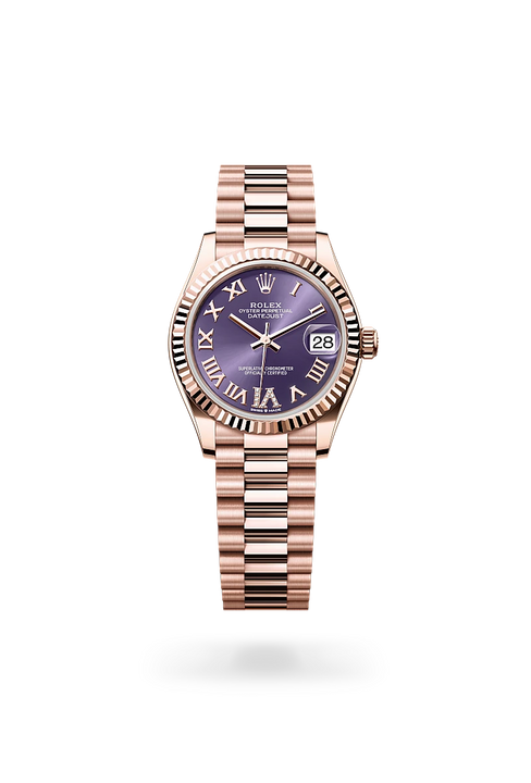 Rolex Datejust in 18 ct Everose gold, M278275-0029 - Michael Jones Jeweller