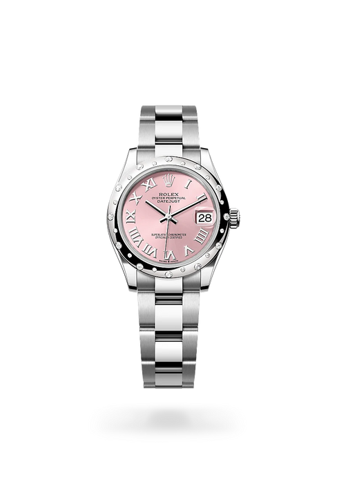 Rolex Datejust in White Rolesor - combination of Oystersteel and white gold, M278344RBR-0021 - Michael Jones Jeweller