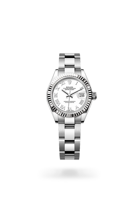 Rolex Lady-Datejust in White Rolesor - combination of Oystersteel and white gold, M279174-0020 - Michael Jones Jeweller