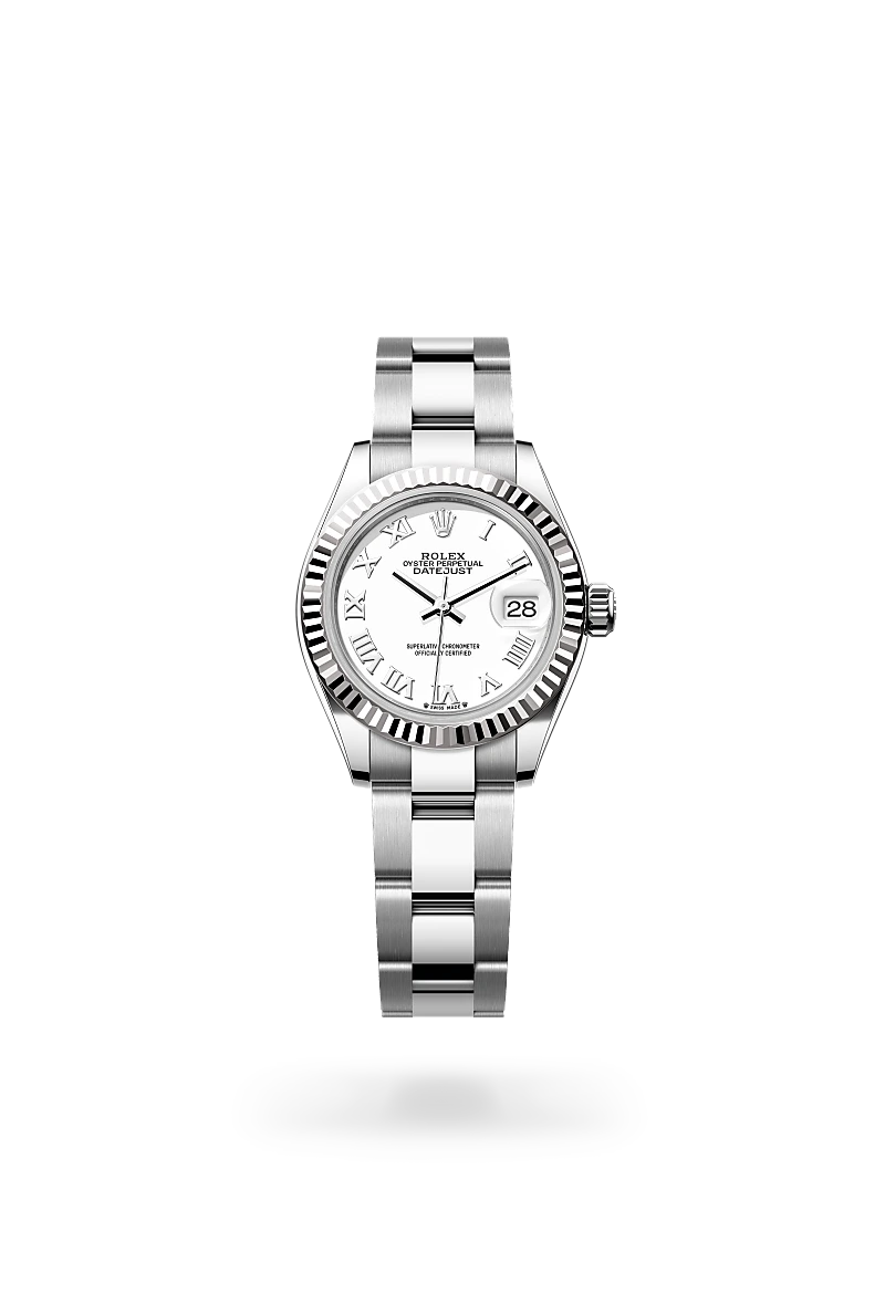 Rolex Lady-Datejust in White Rolesor - combination of Oystersteel and white gold, M279174-0020 - Michael Jones Jeweller