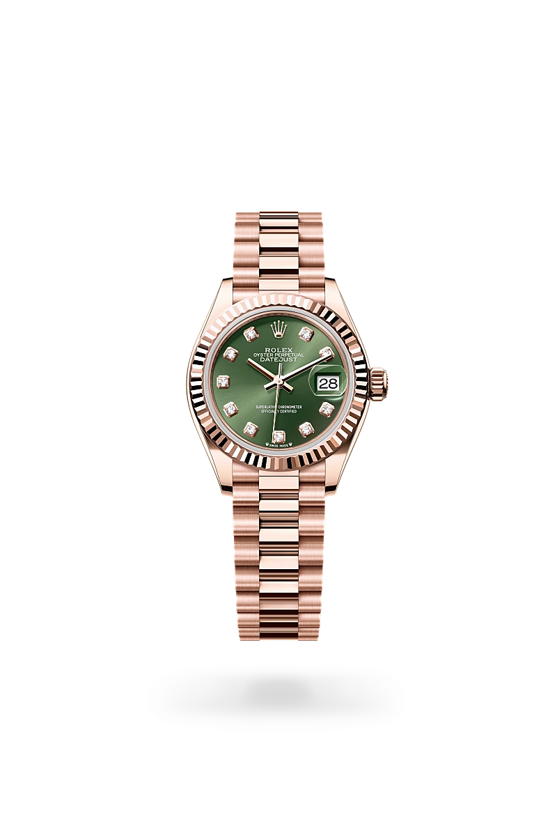 Rolex Lady-Datejust in 18 ct Everose gold, M279175-0009 - Michael Jones Jeweller