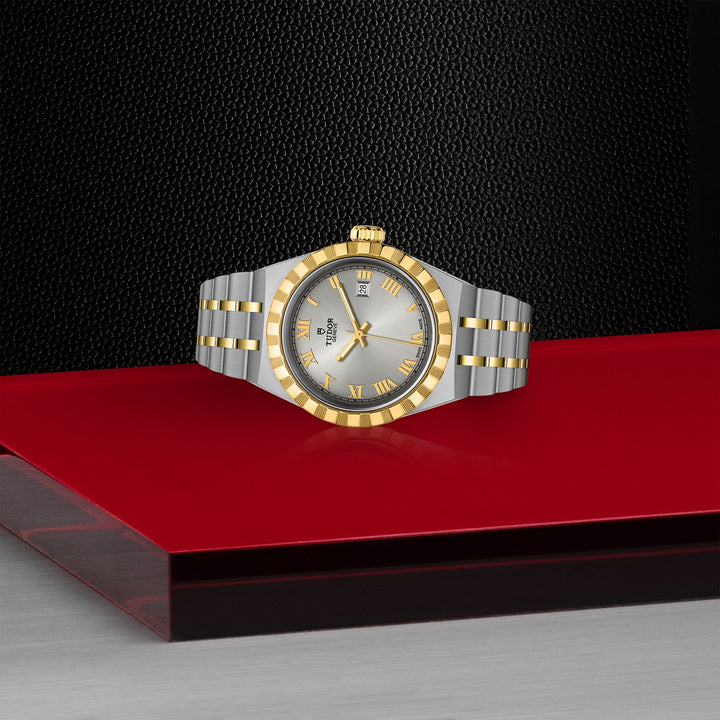 TUDOR Royal 28mm Yellow Gold and Steel Automatic Watch M28303-0001 - Michael Jones Jeweller