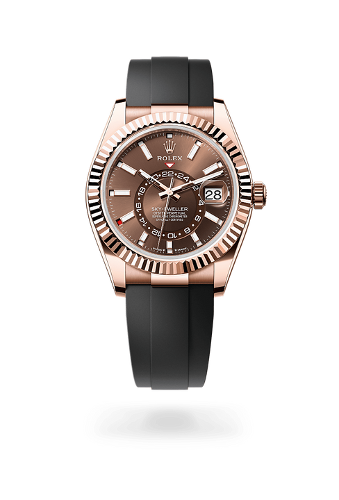 Rolex Sky-Dweller in 18 ct Everose gold, M336235-0002 - Michael Jones Jeweller