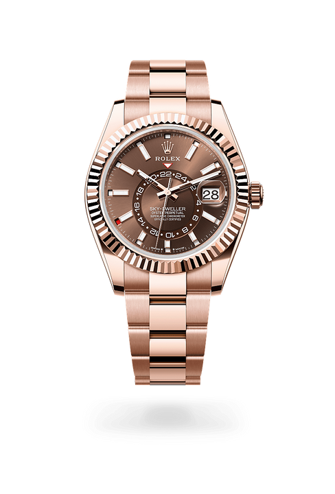 Rolex Sky-Dweller in 18 ct Everose gold, M336935-0002 - Michael Jones Jeweller