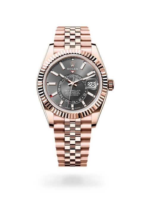 Rolex Sky-Dweller in 18 ct Everose gold, M336935-0008 - Michael Jones Jeweller
