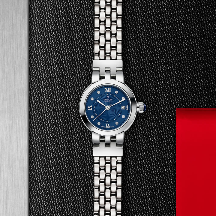 TUDOR Clair De Rose 26mm Stainless Steel Diamond Automatic Watch M35200-0010 - Michael Jones Jeweller