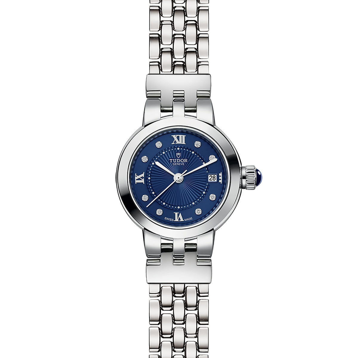 TUDOR Clair De Rose 26mm Stainless Steel Diamond Automatic Watch M35200-0010 - Michael Jones Jeweller