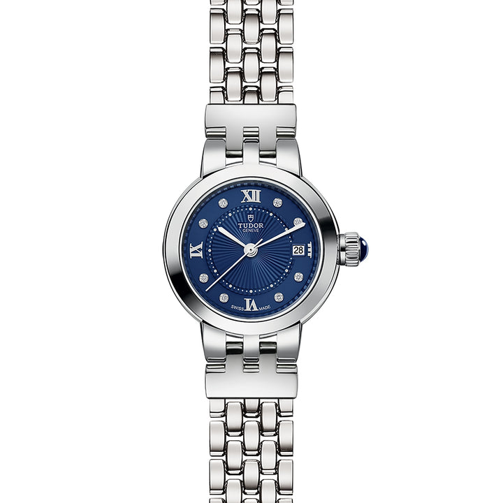TUDOR Clair De Rose 26mm Stainless Steel Diamond Automatic Watch M35200-0010 - Michael Jones Jeweller