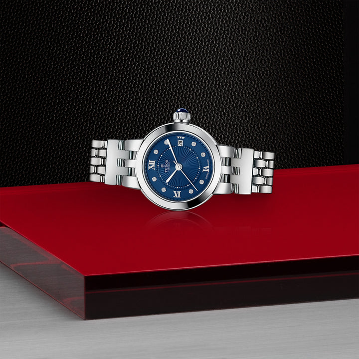 TUDOR Clair De Rose 26mm Stainless Steel Diamond Automatic Watch M35200-0010 - Michael Jones Jeweller