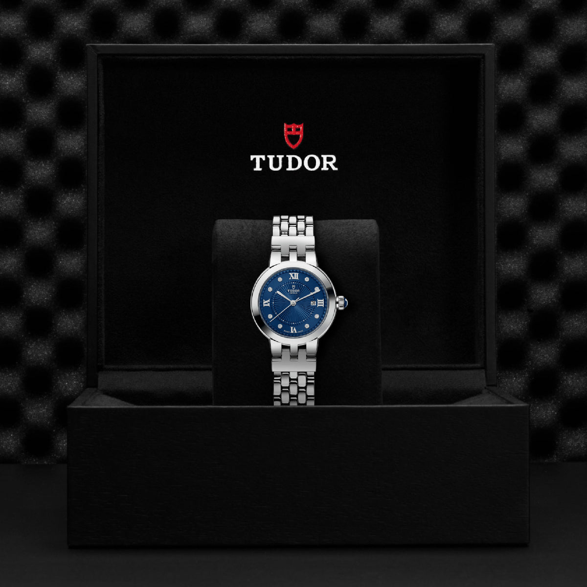 TUDOR Clair De Rose 30mm Stainless Steel Diamond Automatic Watch M35500-0010 - Michael Jones Jeweller