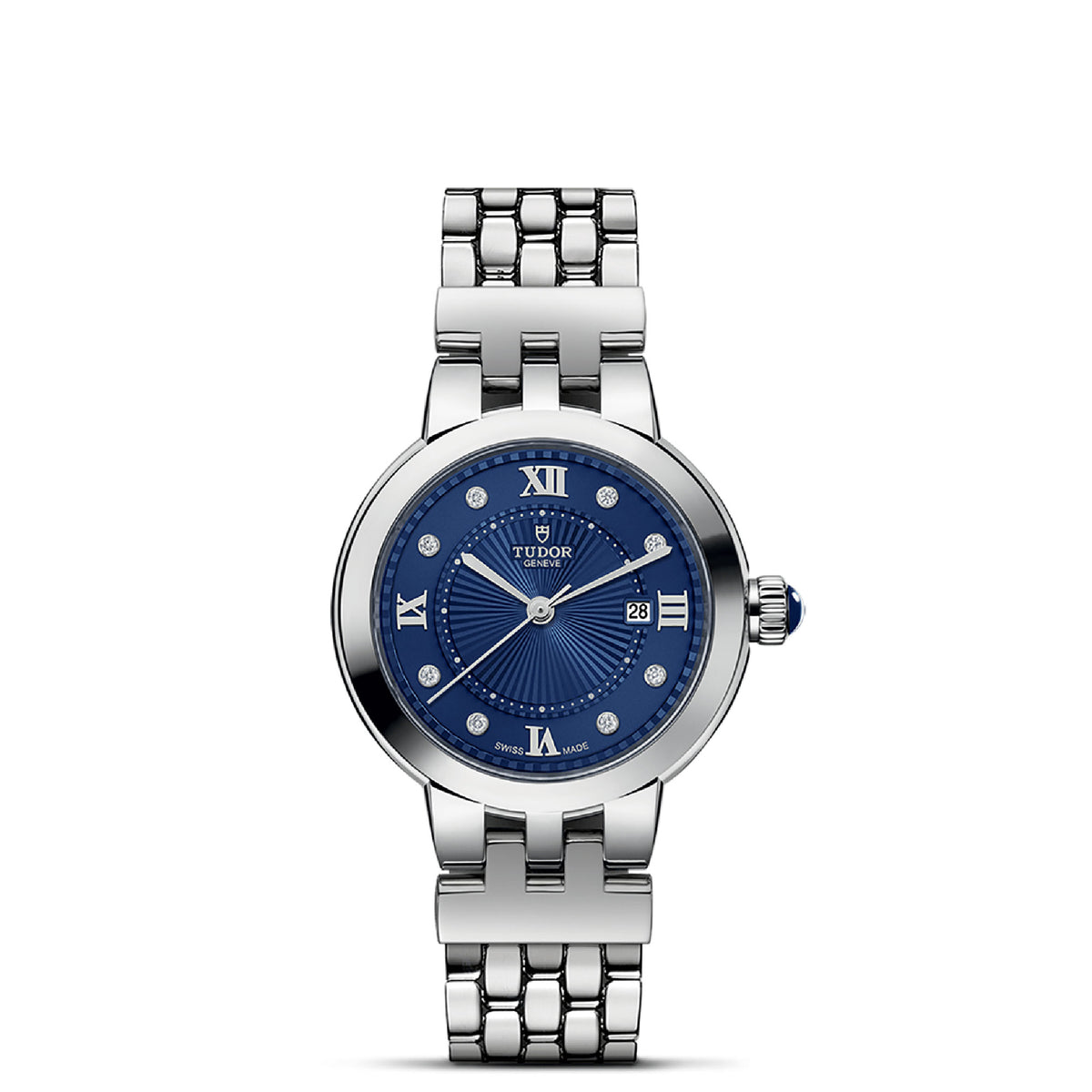TUDOR Clair De Rose 30mm Stainless Steel Diamond Automatic Watch M35500-0010 - Michael Jones Jeweller