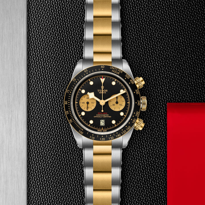 TUDOR Black Bay Chrono 41mm Chronometer Stainless Steel and Yellow Gold Automatic Watch M79363N-0001 - Michael Jones Jeweller