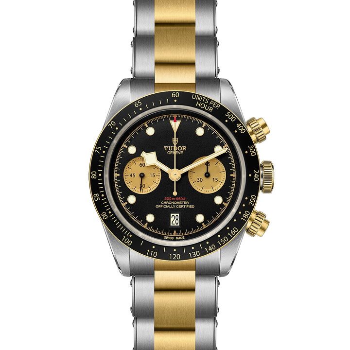 TUDOR Black Bay Chrono 41mm Chronometer Stainless Steel and Yellow Gold Automatic Watch M79363N-0001 - Michael Jones Jeweller