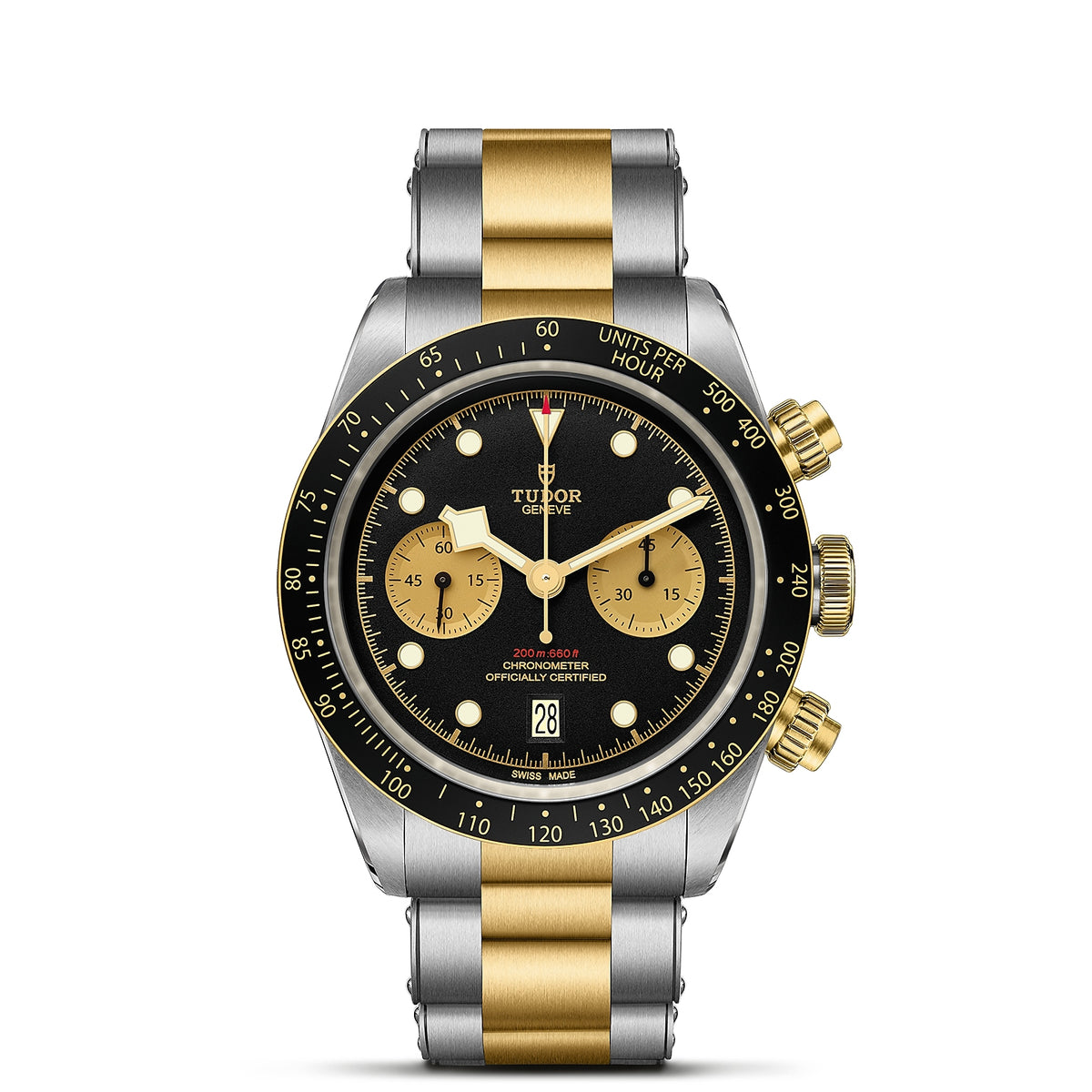TUDOR Black Bay Chrono 41mm Chronometer Stainless Steel and Yellow Gold Automatic Watch M79363N-0001 - Michael Jones Jeweller