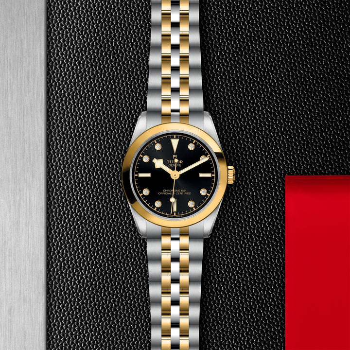 TUDOR Black Bay 31mm Chronometer Stainless Steel and Yellow Gold Diamond Automatic Watch M79603-0006 - Michael Jones Jeweller