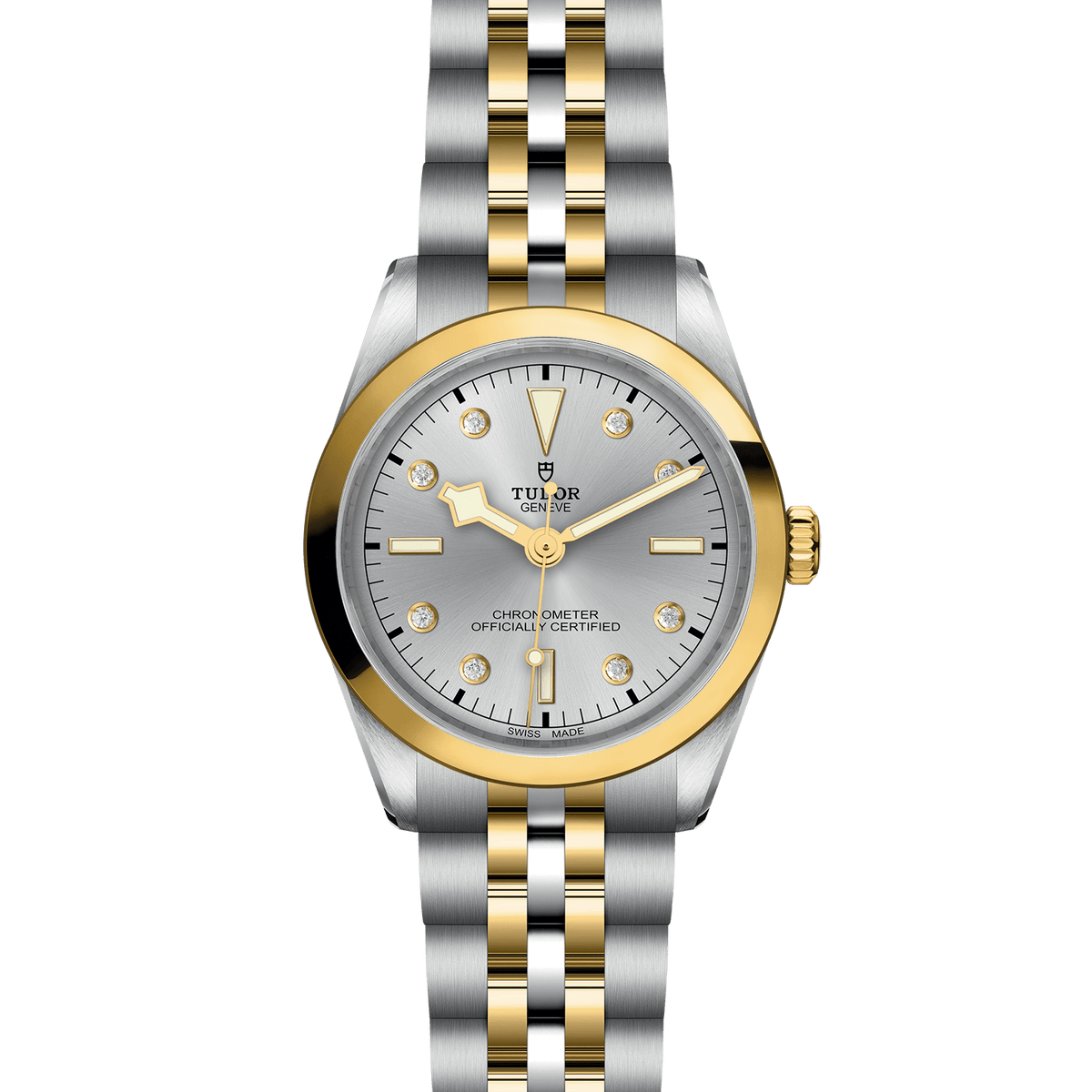 TUDOR Black Bay One 36mm Chronometer Stainless Steel and Yellow Gold Diamond Automatic Watch M79643-0007 - Michael Jones Jeweller