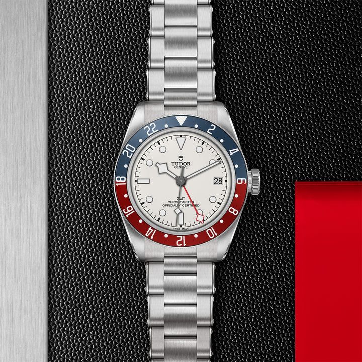 TUDOR Black Bay GMT 41mm Stainless Steel Chronometer Automatic Watch M79830RB-0010