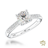 Memoire Aura Solitaire 0.50ct D SI1 Diamond Platinum Ring - Michael Jones Jeweller