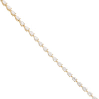 Laboratory Grown Diamond 7.00ct 18ct Yellow Gold Tennis Bracelet - Michael Jones Jeweller