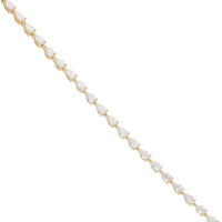 Laboratory Grown Diamond 7.00ct 18ct Yellow Gold Tennis Bracelet