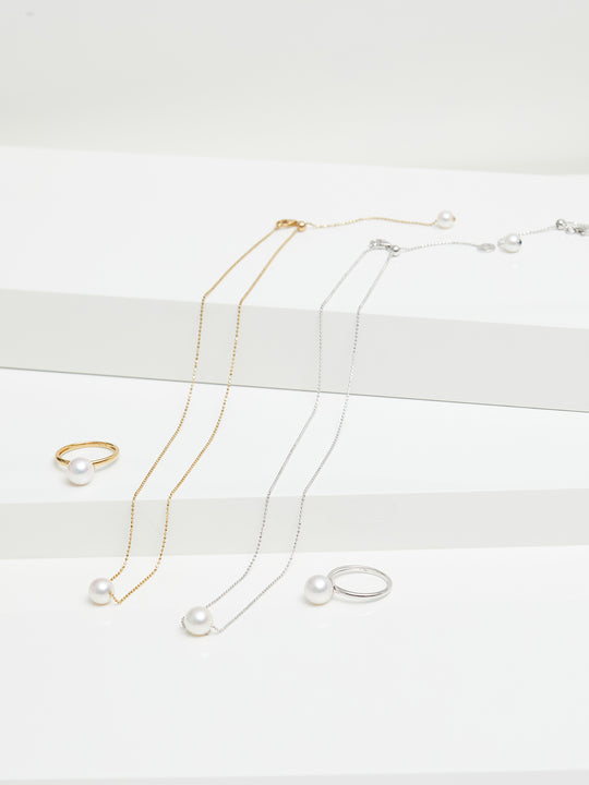 Yana Nesper Akoya Pearl 18ct Yellow Gold Bubbles Necklace - Michael Jones Jeweller