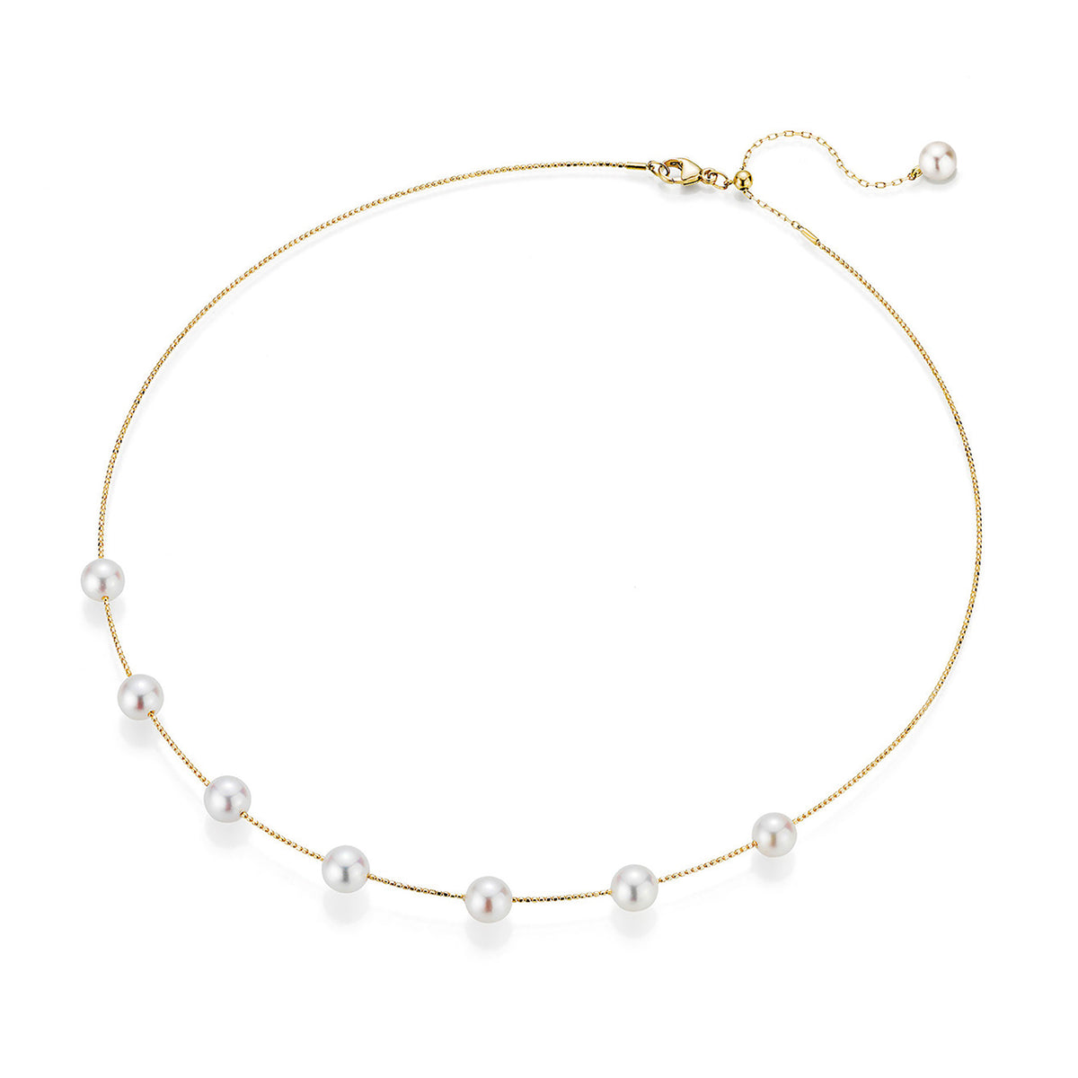 Yana Nesper Akoya Pearl 18ct Yellow Gold Slim Choker Necklace