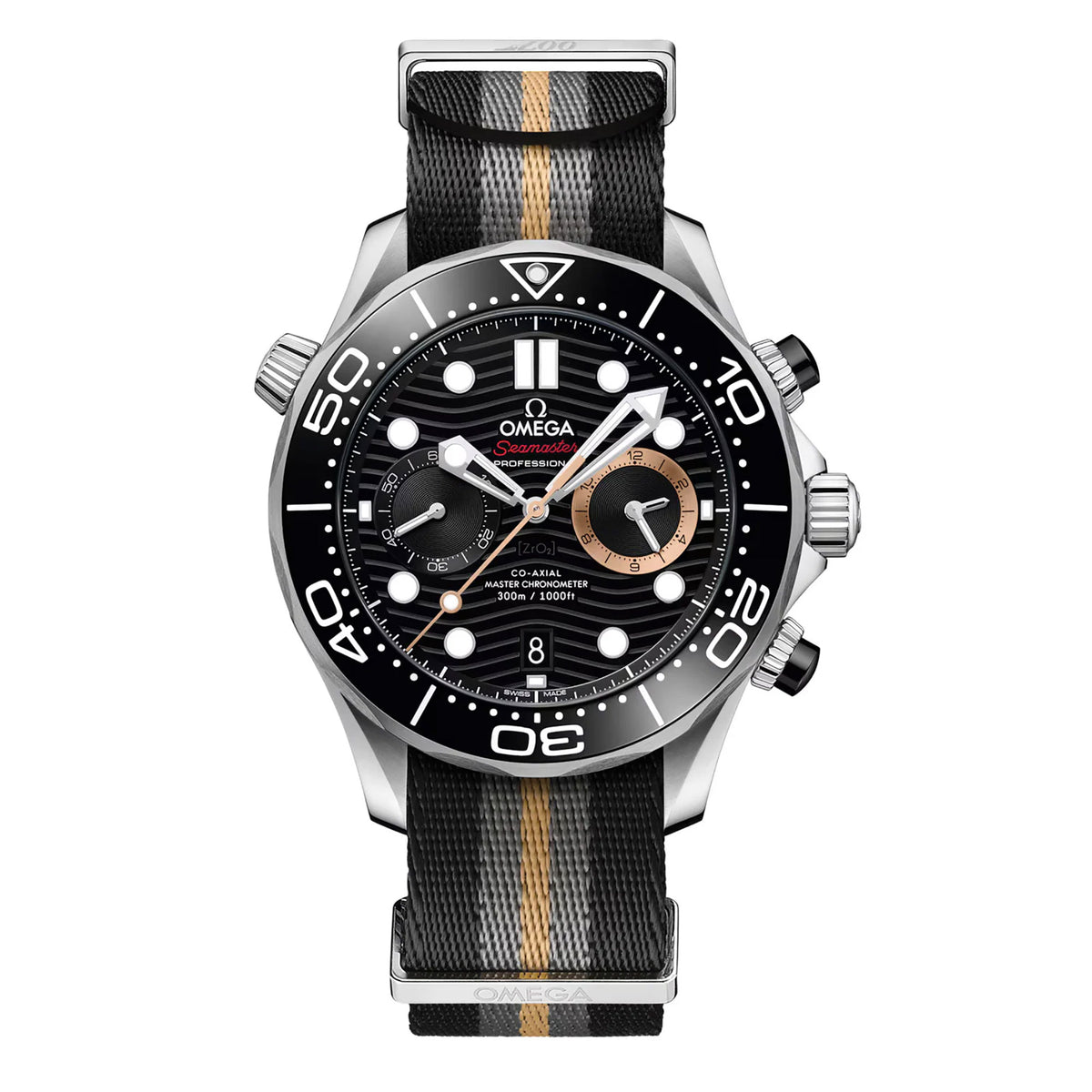 OMEGA Seamaster Diver 300m 007 First Light Co-Axial Master Chronometer Chronograph 44mm O21032445101002