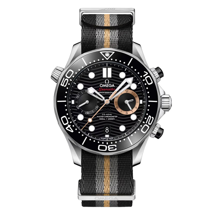 OMEGA Seamaster Diver 300m 007 First Light Co-Axial Master Chronometer Chronograph 44mm O21032445101002