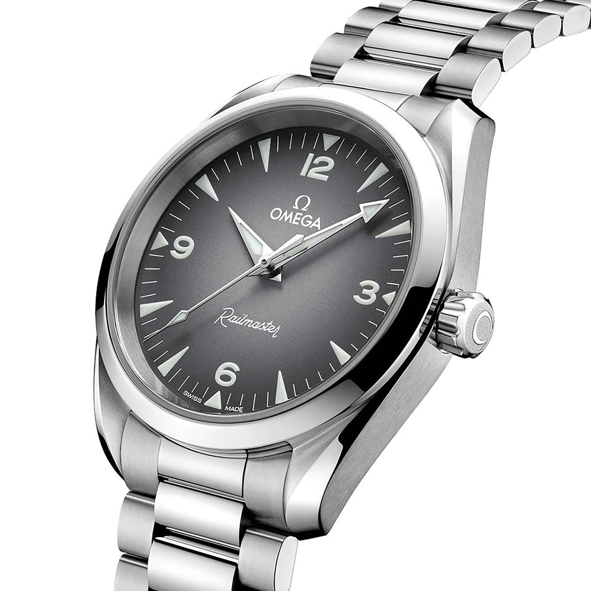 OMEGA Seamaster Railmaster Co-Axial Master Chronometer 38mm O23510382006001 - Michael Jones Jeweller