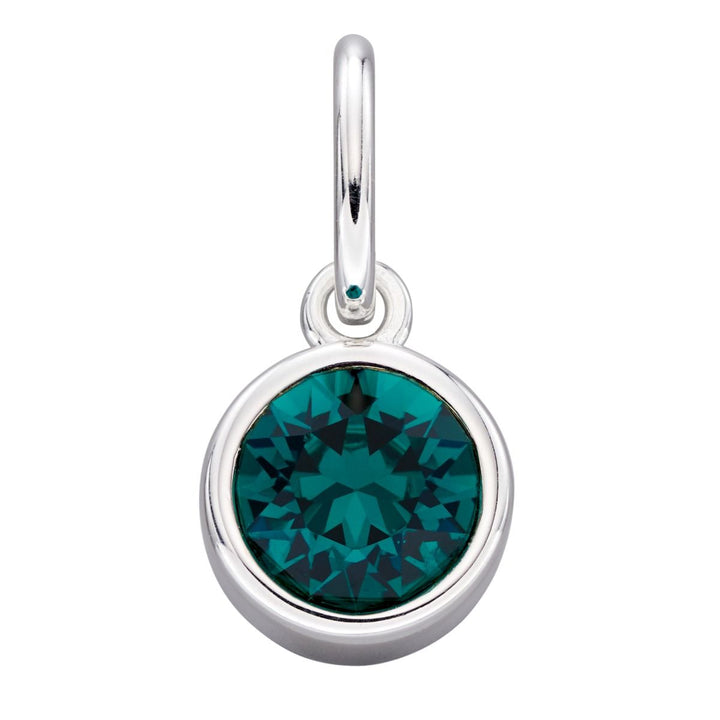 Crystal Birthstone Silver Charm May - Michael Jones Jeweller